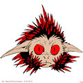 Red Tipped Spikes - By RachelTheFictionkin