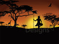African Sunset by DarkwolfUntamed