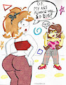 GF and Derpina Flare Pants Trend by CapCheto92