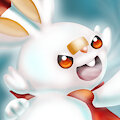 Wizard Scorbunny casting Inflation on himself! by trejowauk