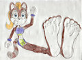 Phoebe Foot Tease by LouisEugenioJR1990