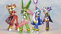 Commission Seedrians cosplay as the guardians in MMZ by HowXu