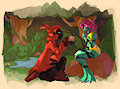 Rey-man x Sapinha - A Lilypad for the lovely Frog