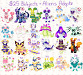 (Adopts) Blobjects and Aliens! by dandyliondreamer