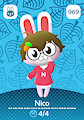 Nico - Animal Crossing Card