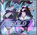 [ADOPTABLE] / Kobold Azure CyberPunk