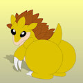 Sandslash butt by R4yTheMouse