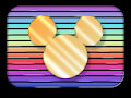 Disney Channel logo (1983, rainbow and gold) by FurryTilde