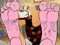 Bigfooted Belfort is strongly tied and helpless by BarefootDog
