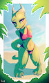 Kemsi at the beach by Fancheesy