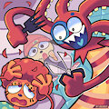 Snip snip - Trim trim 🐙✂️Hairdresser Octopus #Parappa by Spaicy