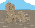 princess celestia having fun in mud 4 by mucky