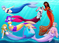 Mermay com - marina and friends (not my art) by CaptScorcher1998
