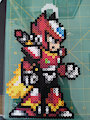 MegaMan X Zero Perler by ryuuiaryuusei