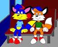 Alex and Billy Sitting on a Bus by ToonlandianFox2002