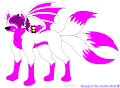 [Paw Patrol] DragonWolf Yellow Diamonds Mangled [TrueTeleBugsFan468] by MangledTheArcticWolf