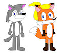 Katelynn the Fox and Cindy the Wolf Naked (SFW)
