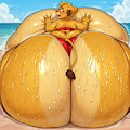Simba at the beach by ClownsLaughing