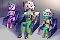 Lena, Bella, & Agatha's Escape Pod Spin! (Commission)