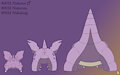 0032-0034 Nidoran Family (Male) by pichu90
