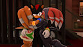 Two echidnas fall in love with the ultimate life form by Ry13008