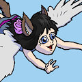 Siblings in flight by Pouncer