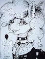 Traditional art auction-2: Manga Style Pinkie Pie "Night Lady" by BR333