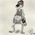Old Scruffy Junkyard Diapered Dawg 2 by RhythmCHusky94