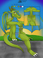 Jazovyx the Dragon - Anthro Sfw version by Jazovyx