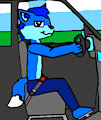 Anthonitecus driving to nowhere (gift by TerryTheBlueFox) by AnthonitecusWolff