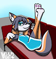 Heather Lounges in Aqua by VulpivoidRubber