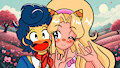 Wally y Julie coqueteando by AngelDeLaVerdad