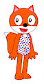 Jeff the Fox as Freddy Fox in Undershirt and Briefs Underpants (Sock and Shoes) by pingguolover
