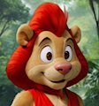 Boris the Lion Cub at a Jungle in a Red Vest by SMRocksta