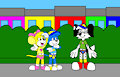 Lette and Lingo Meeting Nelson the Dog