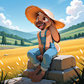 Relaxing after a day at the farm. by Minibit