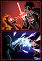 Tsubasa Ren fights against the Sith [May the 4th] by LeydenTheWolf