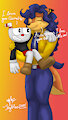Cuphead and Carmelita by Skyblue2005