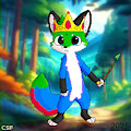 Crowned Cutie with an epic Wand! - Foxoup