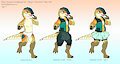 Dino Daycare - Player Character Concept by Yipthecoyotepup