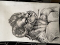 koor traditional graphite art_trade halfbody 2024