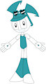 Jenny Wakeman XJ-9 Swimsuit Arms Posing Pictures