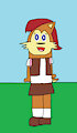 Sally Acorn In The School Courtyard