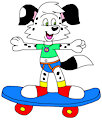 Nelson the Dog Ride on Skateboard by ToonlandianFox2002