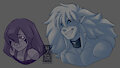 [Sketch] Renni & Daymian Headshots by Chitafokkusu