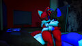 Kissing & Gaming~ ❤️💙 by InitialDriftBro