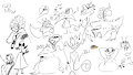 Collab Doodles with VeryBerry by rockpankake
