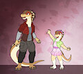 Dino Daycare - Tylus and Grace by Yipthecoyotepup