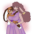 Sheepy Mother and Bunny Son (art by Hyoumaru) by NeoShard