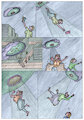 A strange UFO attack the city and abduct girls by Aviannapper